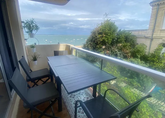 Apartment A Avec Vue Mer, Acces Direct Et Parking Securise - Fr-1-374-217 Arcachon